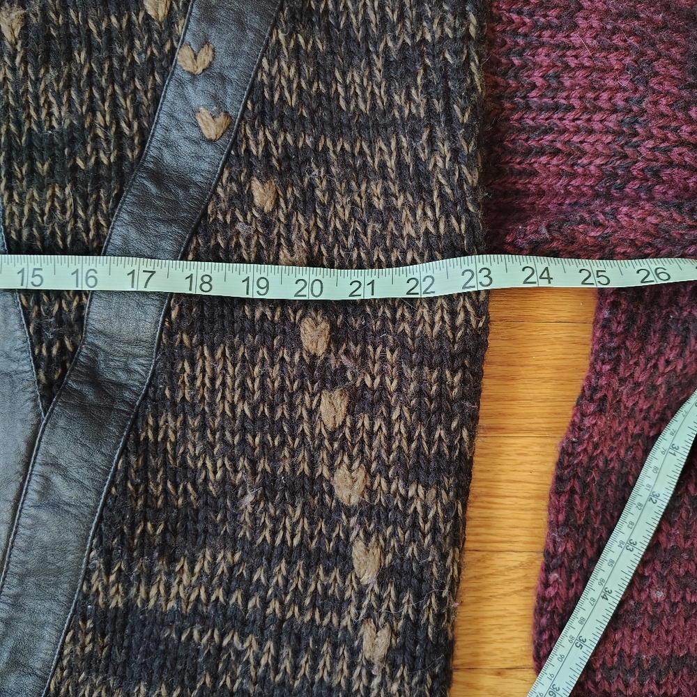 Multi Pattern Vintage Wool Sweater - image 4